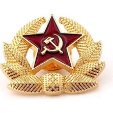 Pratik Ev Kızıl Yıldız Sscb Rus Orak Çekiç Çelenk Sovyet Pin Rozet RZ010