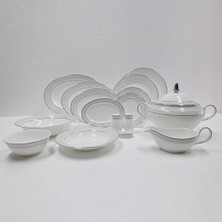 Pratik Ev Tokyo Platin 61 Parça 12 Kişilik Yemek Takımı