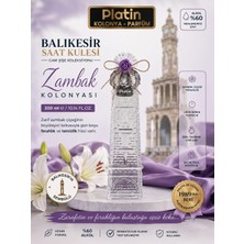 Platin Kolonyaları 300 Ml. Balıkesir Saat Kulesi Cam Şişe Zambak Kolonyası