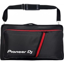 Pratik Ev Pioneer Dj Xdj-Rr Uyumlu Laptop Bölmeli Kırmızı Kadife Astarlı Soft Case Dj Controller Taşıma Çantası, Siyah