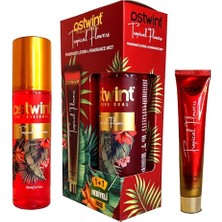 Pratik Ev Fragrance Mist Tropical Flower Vücut Spreyi 200 ml ve Vücut Kremi 50 ml Set - Ferahlatıcı ve Çiçeksi Parfüm Kokusu