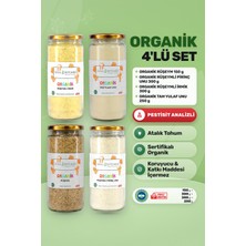 Soul Kitchen Organik Ürünler Organik Rüşeym 150 g, Tam Yulaf Unu 250 g Cam, Rüşeymli Pirinç Unu 300 g, Rüşeymli İrmik 300 g Ek Gıda Seti