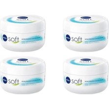 Pratik Ev Nemlendirici Soft Bakım Kremi, El, Yüz ve Vücut Için, Jojoba Yağı, E Vitamini, 200 Ml, 4 Adet