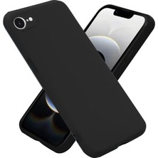 Efnaz Style Apple iPhone 16E Kılıf First Silikon - Siyah