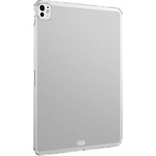 Pratik Ev iPad Pro 13 2024 Süper Silikon Tablet Kılıf - Şeffaf