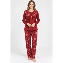 Nena %100 Pamuk Uzun Kol Kadın Pijama Takım 14968