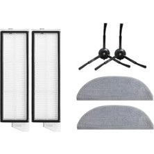 Pratik Ev S8 Maxv Ultra Uyumlu Yedek Hepa Yan Fırça Mop-6 Parça