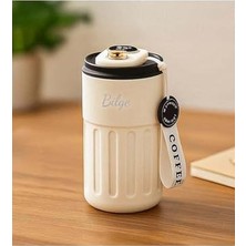 Pratik Ev 400 ml Coffee Dereceli Beyaz Termos