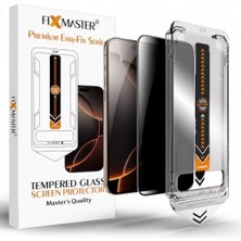 Pratik Ev iPhone 16 Pro Max Uyumlu Easy Fix Hayalet Gizlilik Filtreli Temperli Cam Ekran Koruyucu