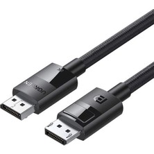 UGREEN 8K 60Hz Displayport To Displayport 1.4 Örgülü Kablo 1.5 Metre Siyah PVC Malzeme
