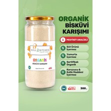Soul Kitchen Organik Ürünler Organik Bisküvi Karışımı Cam Kavanoz Katkısız 300 g