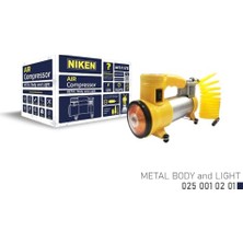 Pratik Ev Hava Kompresörü, Sarı Metal Gövde, Nkn 025 001 02 01