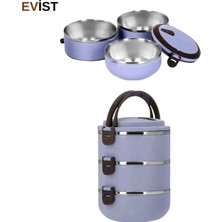 Novélune Termos: 3 Katlı Yemek Termosu Sefer Tası Saklama Kabı 1.8 Litre