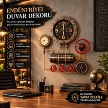 Home Dekor Hediye Ev Ofis Iş Hediyesi 3d Metal endüstriyel Sanayi duvar Saati Dekoru Steampunk Vintage SAAT 40X45 cm