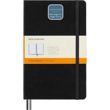 Pratik Ev Sert Kapak Expanded Defter Siyah (Çizgili - 13X21)