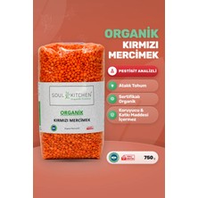 Soul Kitchen Organik Ürünler Organik Kırmızı Mercimek Yerli Katkısız 750 g