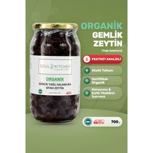Soul Kitchen Organik Ürünler Organik Gemlik Yağlı Salamura Zeytin 700 g