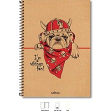 Pratik Ev A4 Defter Düz 200 Syf Köpek Eco