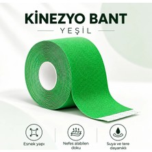 Oypa Life Vücut Uyumlu Sporcu Bandı - Kinezyo Bant - Yeşil