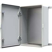 Pratik Ev Polyester Elektrik Panosu 40 x 60 x 22 Cm, IP65, Taban Sacı ve Montaj Plakalı Dış Ortam Kutusu, Plys 4060