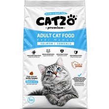 Catzo Premium Somonlu 1 kg Kedi Maması