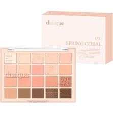 Pratik Ev 20 Renkli Mat ve Işıltılı Far Paleti 03 Spring Coral