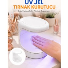 Demrion Kalıcı Oje Kurutucu Mini Uv Işınlı Taşınabilir Hızlı ve Pratik Oje Kurutucu Yeni Nesil
