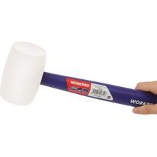 Pratik Ev WP241040 Pvc Pp Saplı Beyaz Kauçuk Tokmak, 57 Mm, 450 G