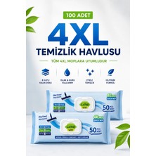 Lime 2'li 4xl Moplara Uyumlu Yer ve Yüzey Temizlik Havlusu Islak Mop Bezi 50 Yaprak