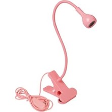 Pratik Ev Pembe 3W Uv LED Tırnak Kurutucu, Ultraviyole Esnek Klipsli Masa USB Jel Kurutma Lambası