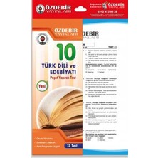 TeknoKapsül Özdebir Yayınları 10. Sınıf Türk Dili ve Edebiyatı Yaprak Test