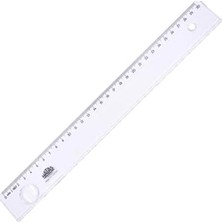Pratik Ev Mercekli Şeffaf Cetvel 30 cm