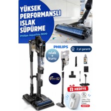 Philips Yeni 9000 Serisi 3 Ü 1 Arada Yüksek Emiş Güçlü Kendini Temizleme Fonksiyonlu Kablosuz Dikey Süpürge, Hibrit Güç Motorlu Yüksek Teknolojili+ Tiftik Cihazı( Onerous)