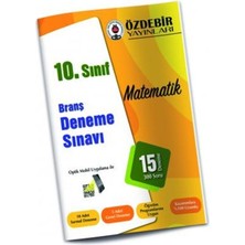 TeknoKapsül Özdebir Yayınları 10. Sınıf Matematik Branş Deneme Sınavı