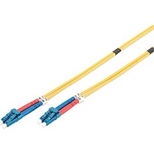 Pratik Ev Lc/lc Tek Modlu Fiber Optik Patch Kablo, 09/125ΜM, Çift Yönlü, Halojensiz, Sarı, 1 M
