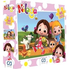 Pratik Ev Niloya Çiftlikte Temalı Lisanslı 60 Parça 34X24 cm Çocuk Puzzle Yapboz Serisi