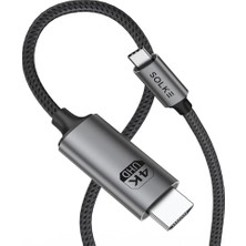 Pratik Ev Usb-C To HDMI 2 Metre 4K60Hz 18GBPS Type-C To HDMI Görüntü Kablosu, Thunderbolt 5/4/3 Uyumlu