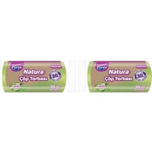 Pratik Ev Natura Çöp Torbası Küçük Boy 30'lu (2 Paketi)