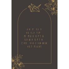Pratik Ev Paper Crane Rune Manacled Hayran Kurgu Günlüğü, Çizgili Defter, 6x9, Sihir Yazımı
