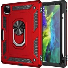 Pratik Ev iPad Pro 3. Nesil 11 Inç ile Uyumlu Tablet Vega Kapak, Kırmızı 2