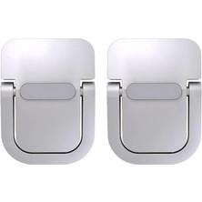 Pratik Ev Polham Metal 2 Adet 5 mm 3m Yapışkanlı Katlanabilir Ultra Mini Laptop Standı, Portatif Taşınabilir