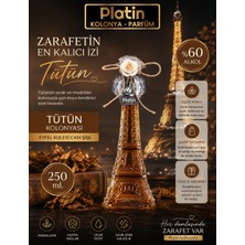 Platin Kolonyaları 250 Ml. Eyfel Kulesi Cam Şişe Tütün Kolonyası