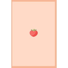 Pratik Ev Cute Strawberry Heart Small Bullet Journal 6 x 9 In; 15.24 x 22.86 cm