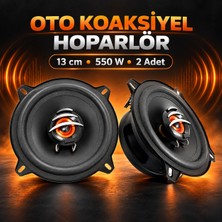 Nsl Teknoloji 13CM Oto Hoparlör Koaksiyel 550W Tweeterli 2 Adet