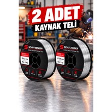 SCHUTZENGER 2 Adet Gazsız Gazaltı Kaynak Makinesi Teli Kaynak Teli 0.8 mm 1 kg German