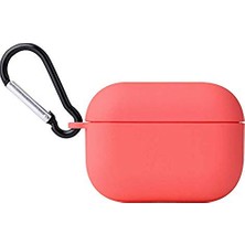 Pratik Ev 11567 Apple Airpods Pro ile Uyumlu Airbag 11 Silikon Kılıf Turuncu