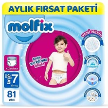 Pratik Ev Pants Bebek Bezi 7 Beden Xxl Aylık Avantajpaketi 81 Adet