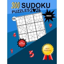 Pratik Ev 300 Sudoku Orta Seviye, 9x9, Bulmacalar ve Çözümler