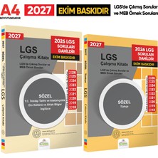 Karakutu Yayınları 2027 LGS 8.Sınıf Çıkmış ve MEB Örnek Sorular Türkçe-Tarih-Din-İng SÖZEL Çalışma Kitabı 2li Kitap SET