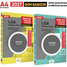 Karakutu Yayınları 2027 LGS 8.Sınıf Çıkmış ve MEB Örnek Sorular Matematik-FEN SAYISAL Çalışma Kitabı 2li Kitap SETİ